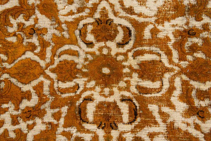 9' 9 x 12' 6 Hand Knotted Ultra Vintage Persian Wool Rug