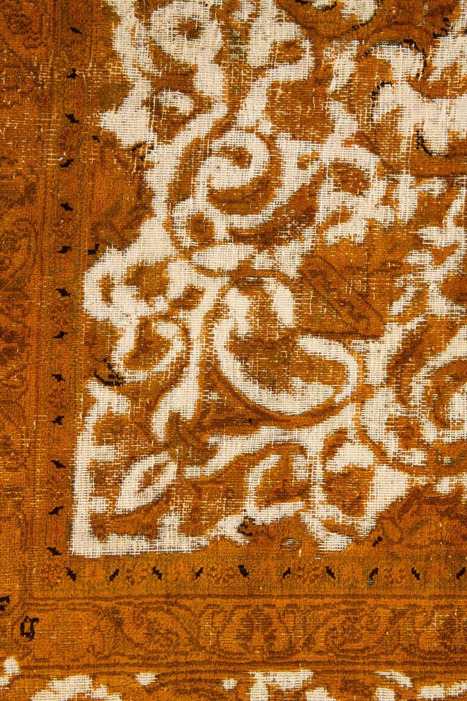 9' 9 x 12' 6 Hand Knotted Ultra Vintage Persian Wool Rug