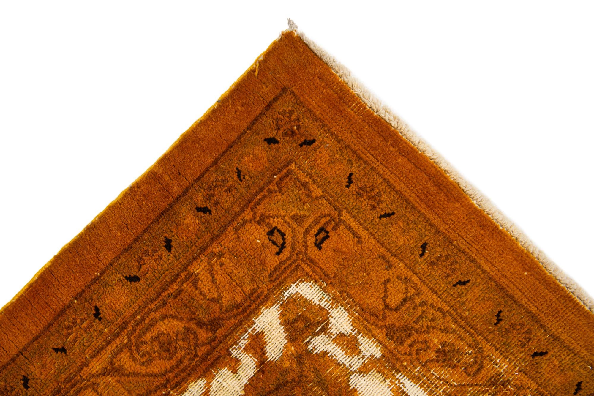 9' 9 x 12' 6 Hand Knotted Ultra Vintage Persian Wool Rug
