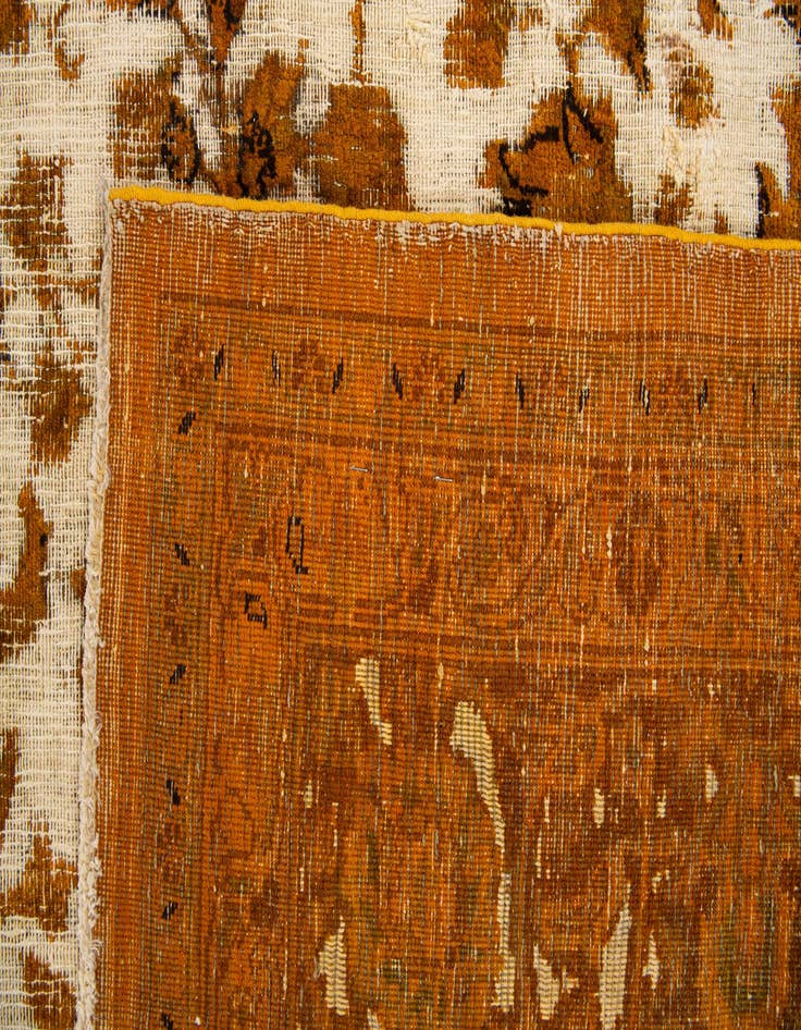 Detail image of 9' 9 x 12' 6  Hand Knotted Ultra Vintage Persian Wool Rug