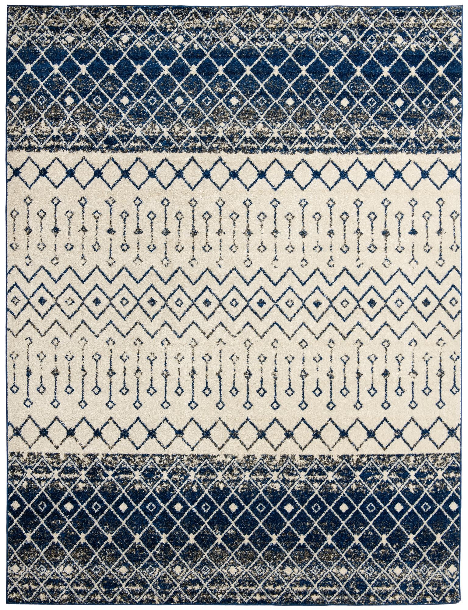 Rug Ivory Navy Blue Swatch link