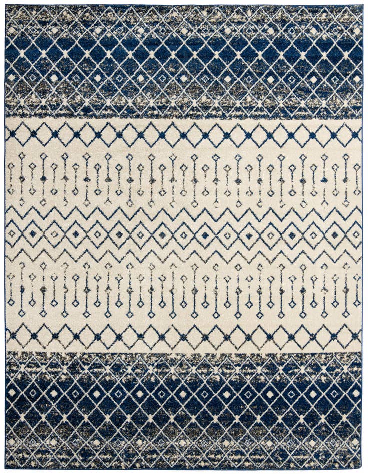Detail image of 10' x 13' Moroccan Trellis Rug