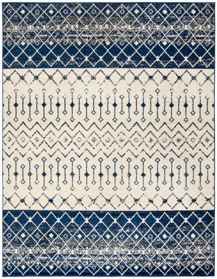 Detail image of 9' x 12' Moroccan Trellis Rug