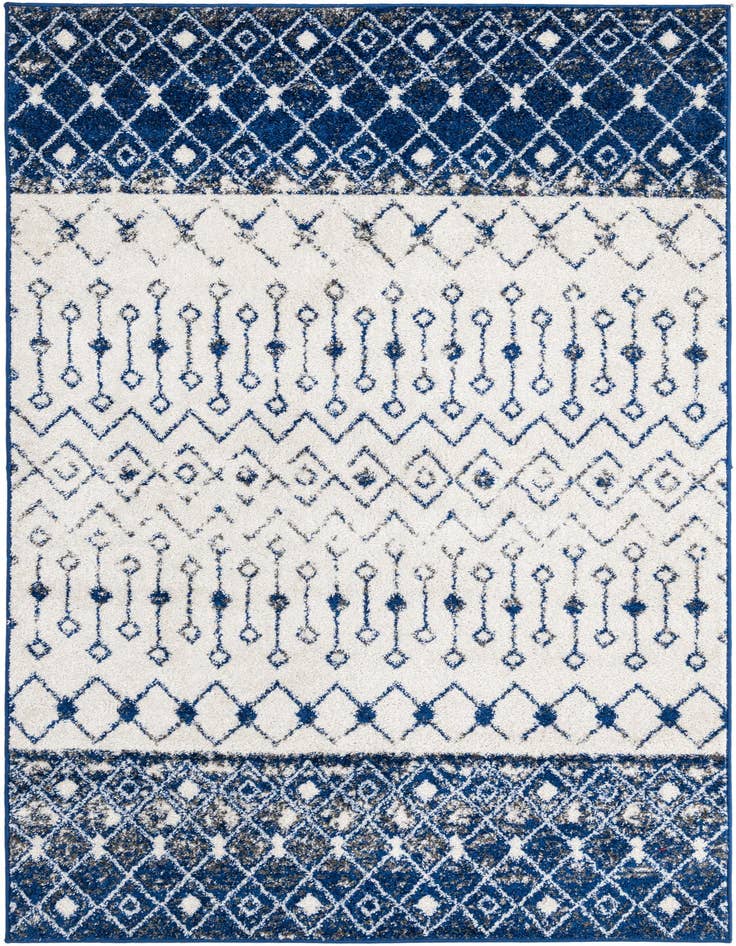 Detail image of 5' 3 x 8' Moroccan Trellis Rug
