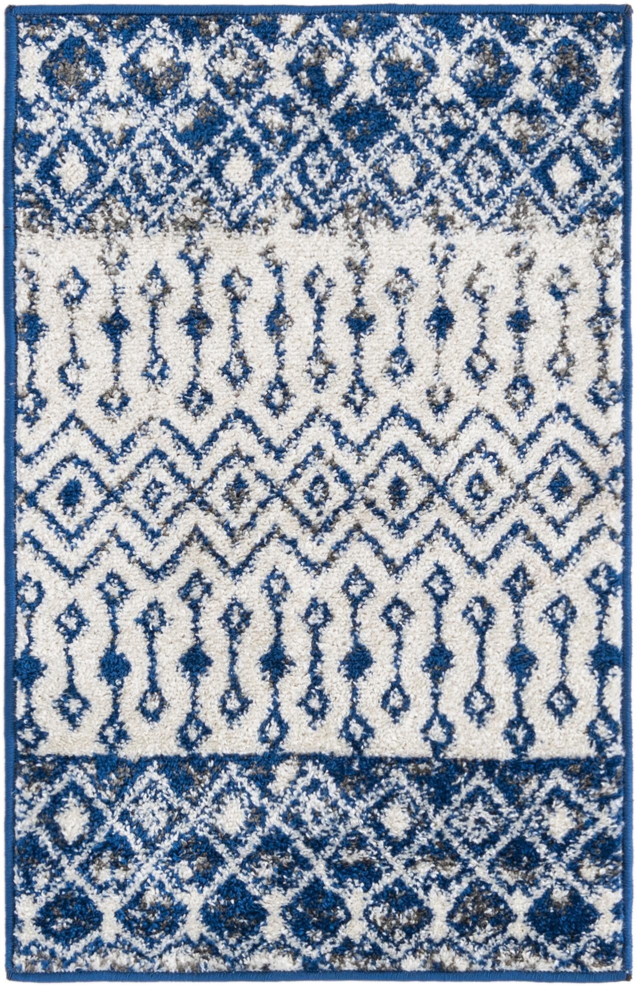 Rug Ivory Navy Blue Swatch link