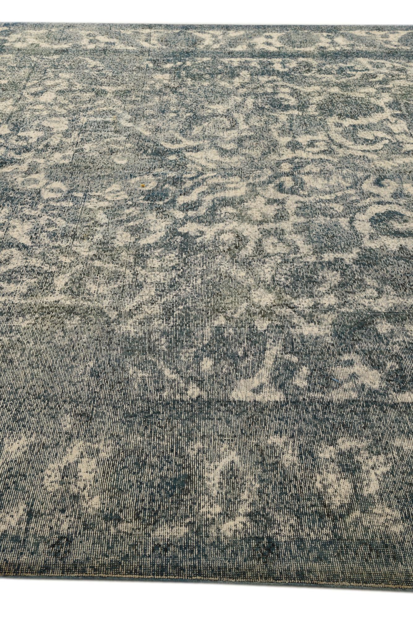 9' 9 x 13' 1 Hand Knotted Ultra Vintage Persian Wool Rug