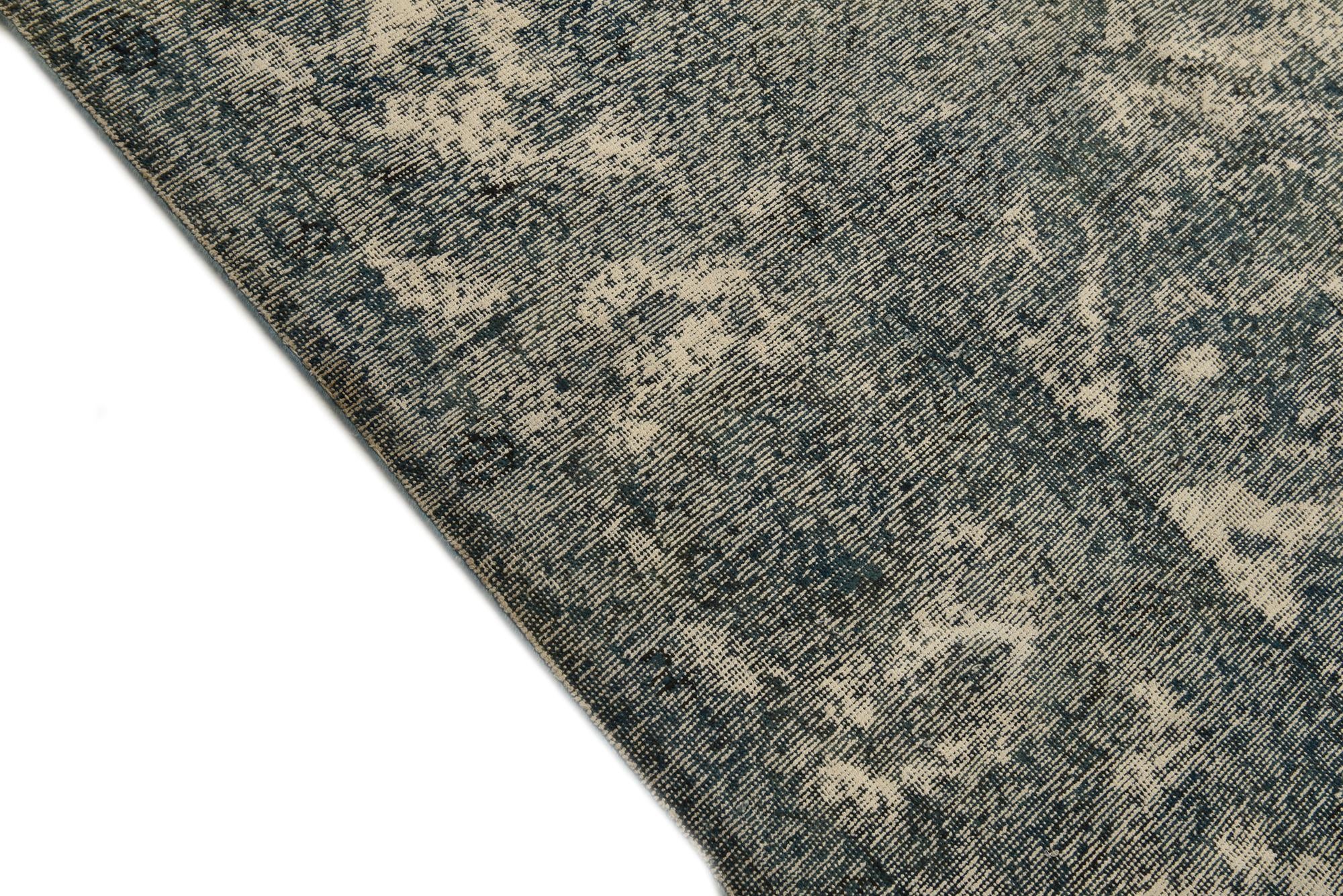 9' 9 x 13' 1 Hand Knotted Ultra Vintage Persian Wool Rug