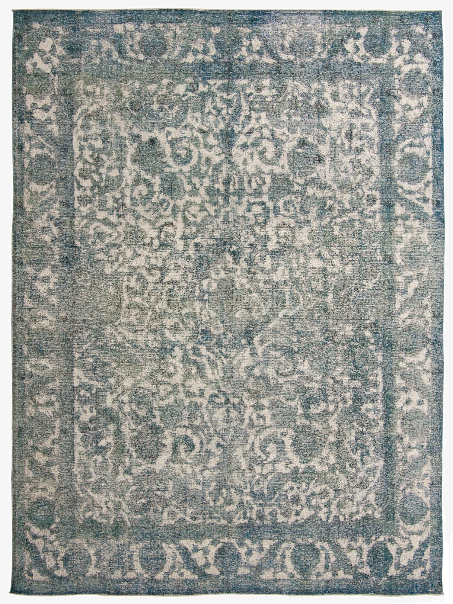 9' 9 x 13' 1  Hand Knotted Ultra Vintage Persian Wool Rug