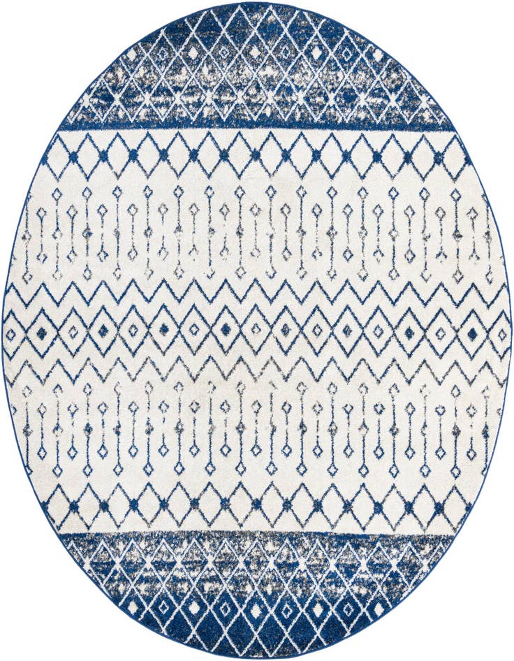 Detail image of 10' x 10' Moroccan Trellis Round Rug