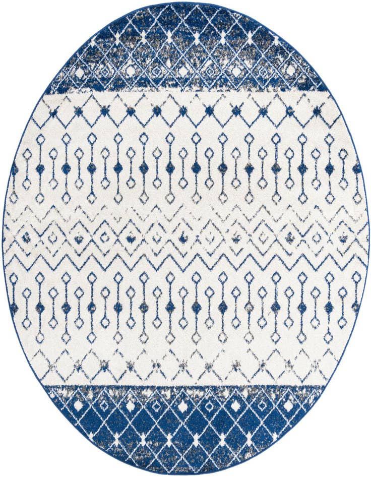 Detail image of 7' 10 x 7' 10 Moroccan Trellis Round Rug
