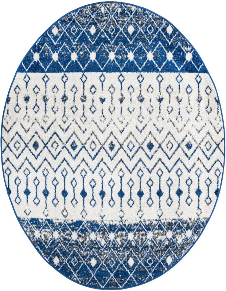 Detail image of 6' x 6' Moroccan Trellis Round Rug