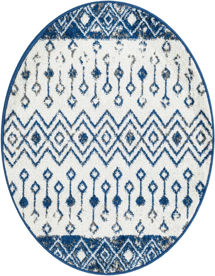 Detail image of 3' 3 x 3' 3 Moroccan Trellis Round Rug