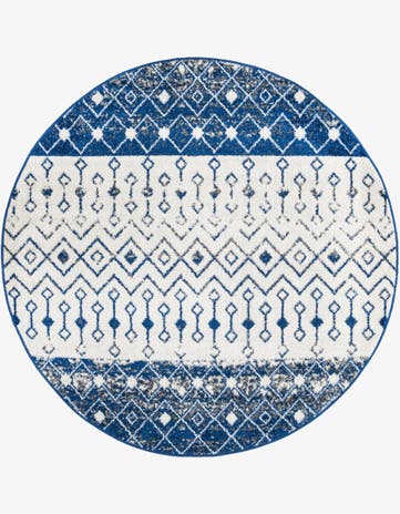 6' x 6' Moroccan Trellis Round Rug