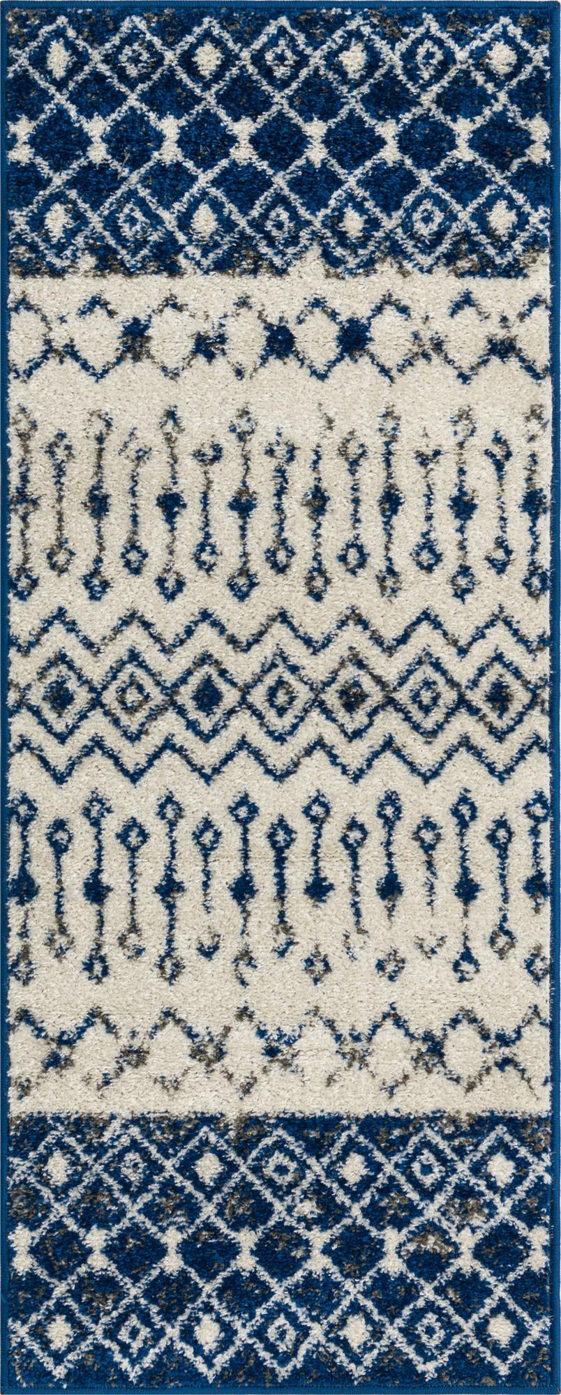 Rug Ivory Navy Blue Swatch link