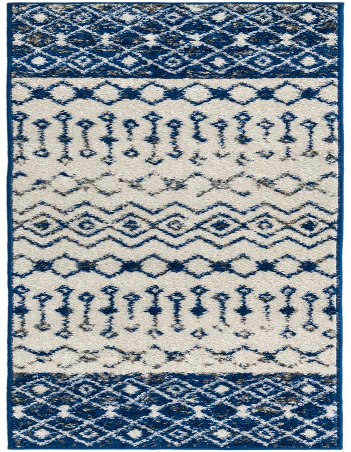 Detail image of 2' x 6' Moroccan Trellis Runner Rug