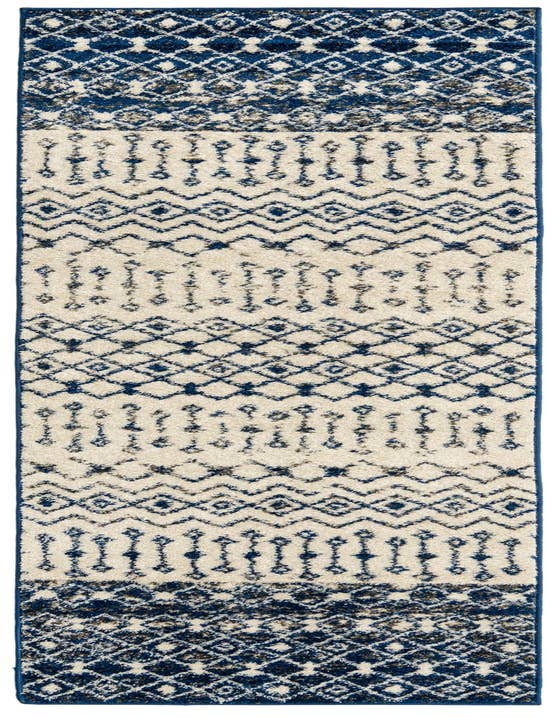Detail image of 2' 7 x 10' Moroccan Trellis Runner Rug
