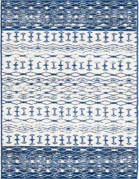Detail image of 2' 7 x 12' Moroccan Trellis Runner Rug