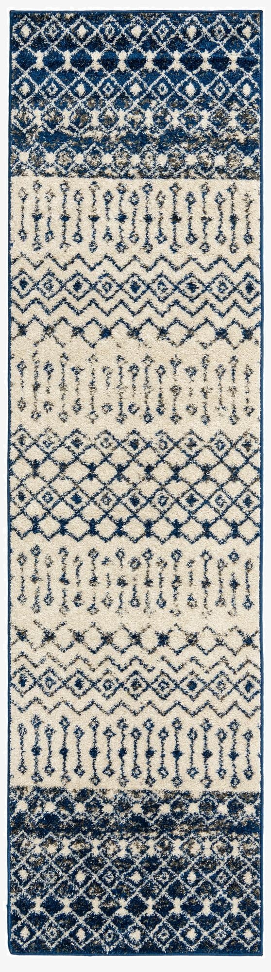 2' 7 x 10' Moroccan Trellis Runner Rug