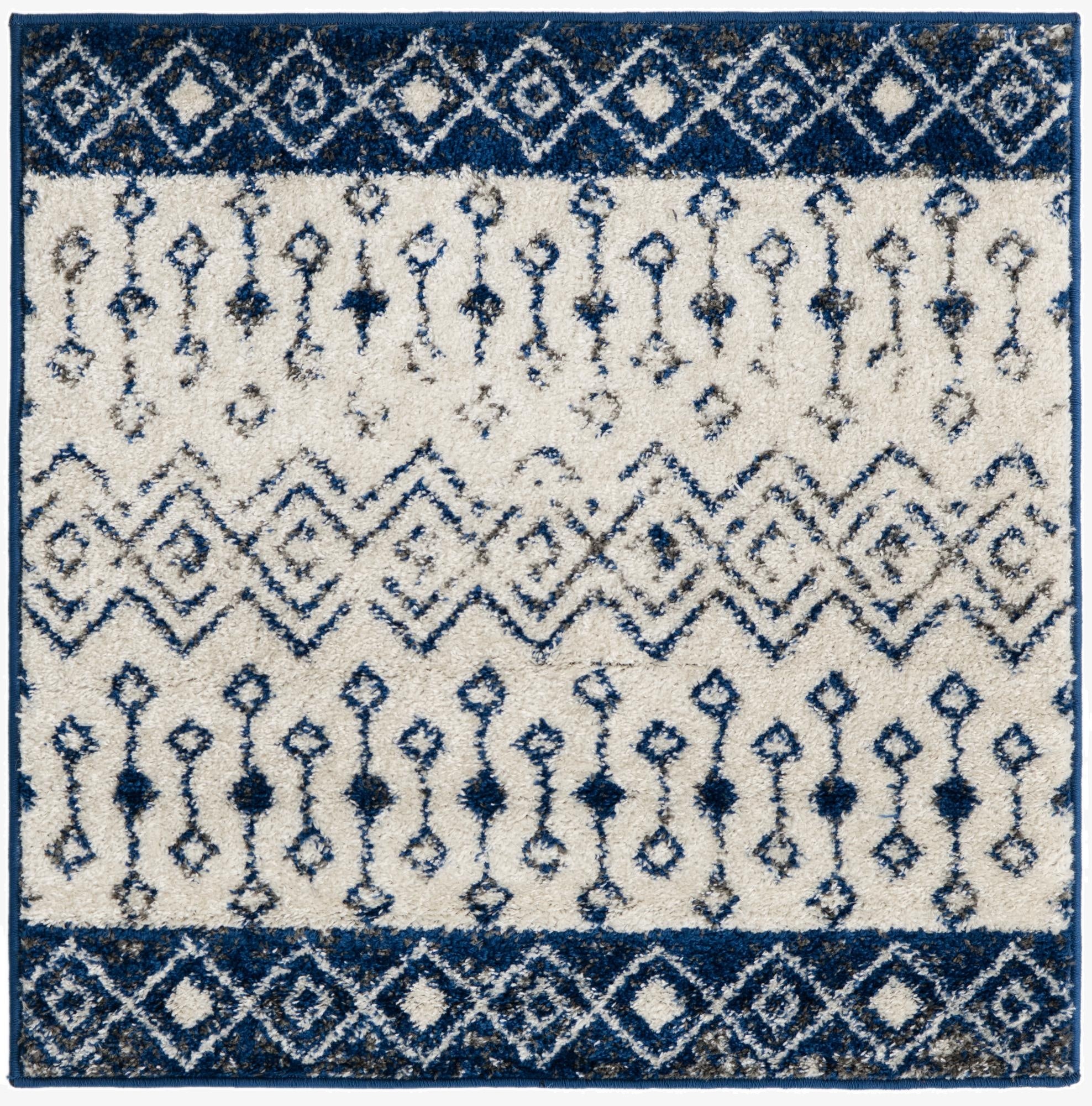 3' 3 x 3' 3 Moroccan Trellis Square Rug