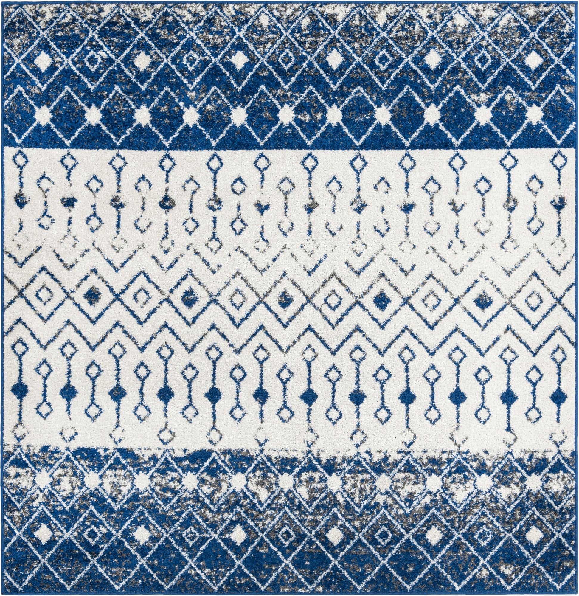 6' x 6' Moroccan Trellis Square Rug