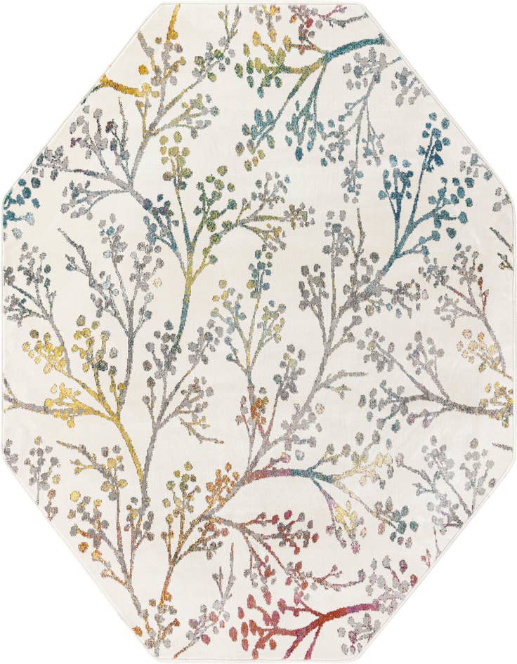Detail image of 6' x 6' Blossom Octagon Rug