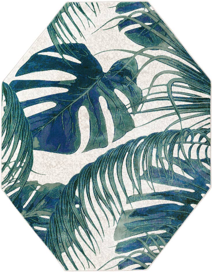 Detail image of 6' x 6' Blossom Octagon Rug