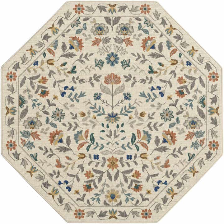 5' x 5' Blossom Octagon Rug