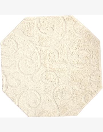 5' x 5' Botanical Shag Octagon Rug