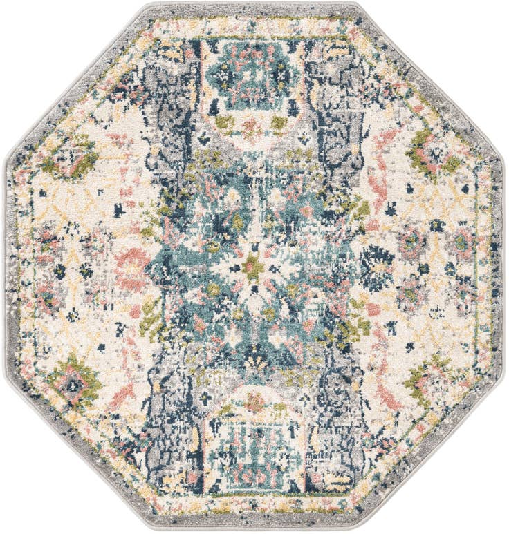 Detail image of 4' 1 x 4' 1 Charleston Octagon Rug