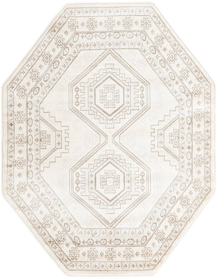 Detail image of 5' 3 x 5' 3 Charlotte Octagon Rug
