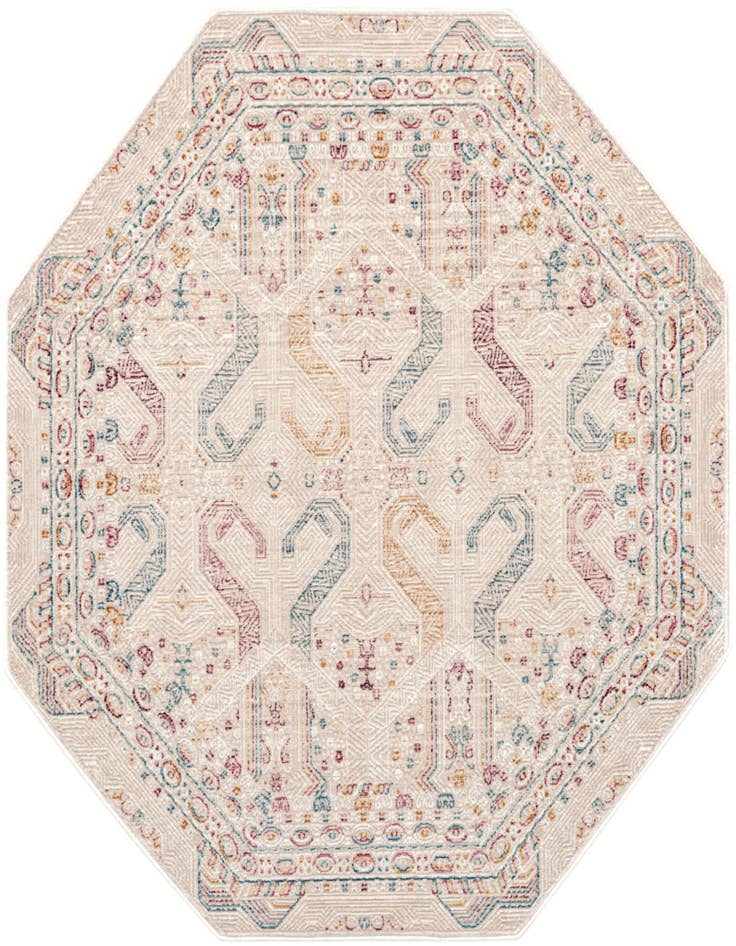 Detail image of 5' 3 x 5' 3 Deepa Octagon Rug
