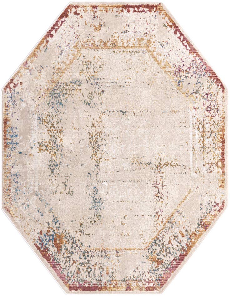 Detail image of 5' 3 x 5' 3 Deepa Octagon Rug