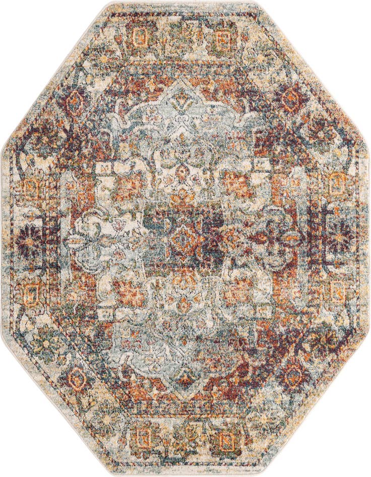 Detail image of 5' x 5' Isabella Octagon Rug