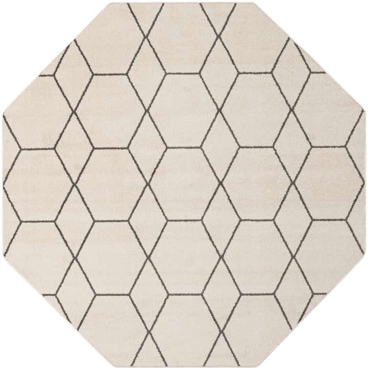 7' 10 x 7' 10 Lattice Frieze Octagon Rug