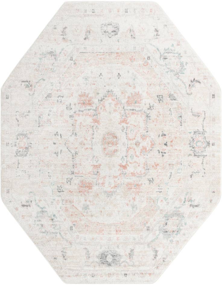 Detail image of 7' 10 x 7' 10 Madeline Vintage Octagon Rug