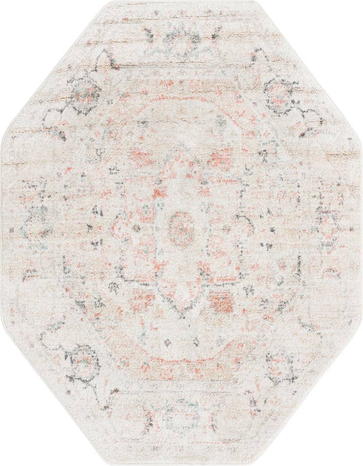 Detail image of 5' 3 x 5' 3 Madeline Vintage Octagon Rug