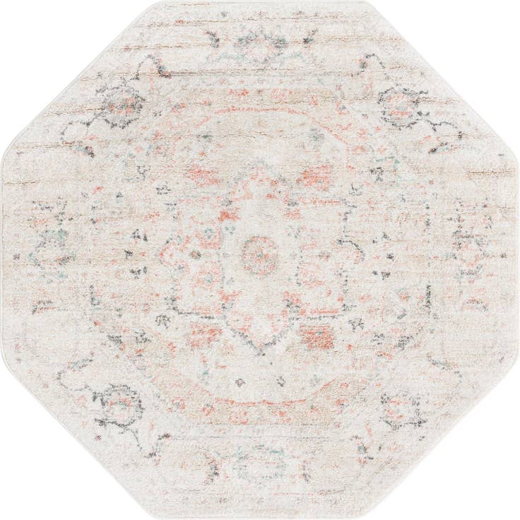 Detail image of 160cm x 160cm Madeline Vintage Alfombra octágono