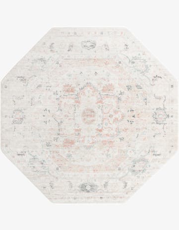 Ivory Madeline Vintage Octagon Rug