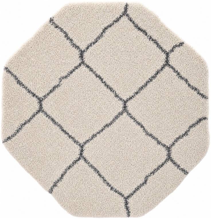 Detail image of 4' x 4' Marrakesh Shag Octagon Rug