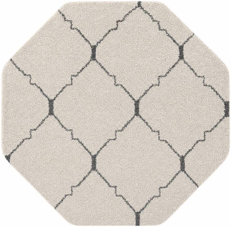 Detail image of 5' 3 x 5' 3 Marrakesh Shag Octagon Rug