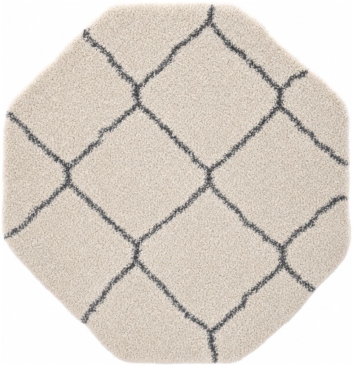 4' x 4' Moroccan Shag Octagon Rug