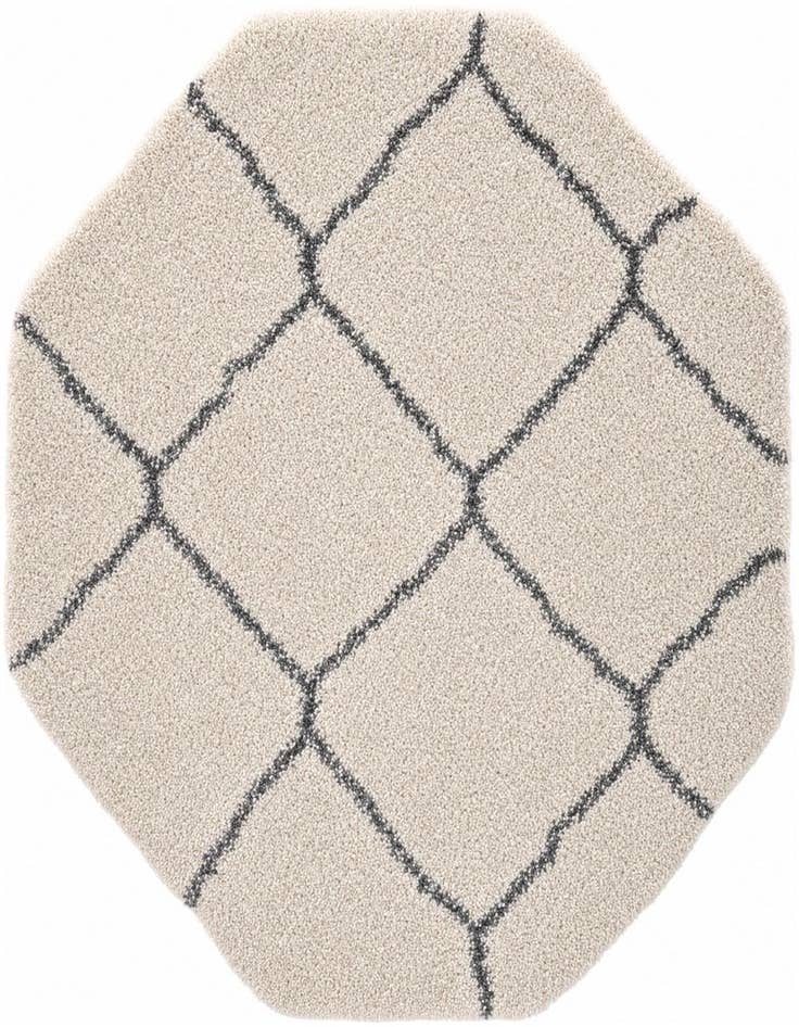 Detail image of 4' x 4' Moroccan Shag Octagon Rug