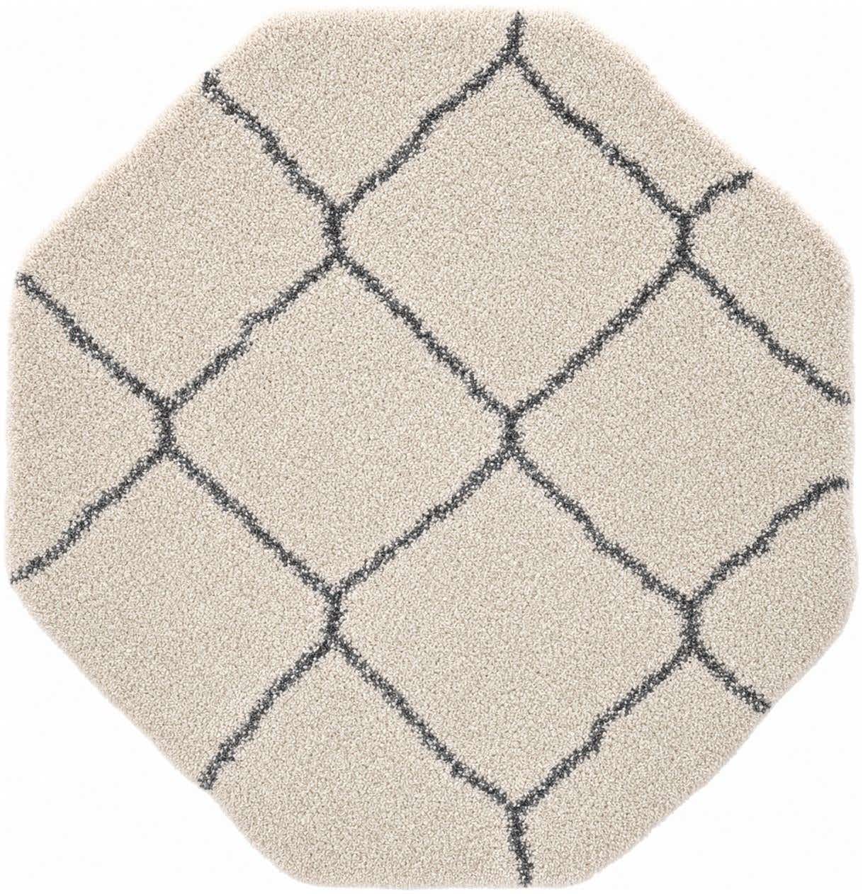 4' x 4' Moroccan Shag Octagon Rug