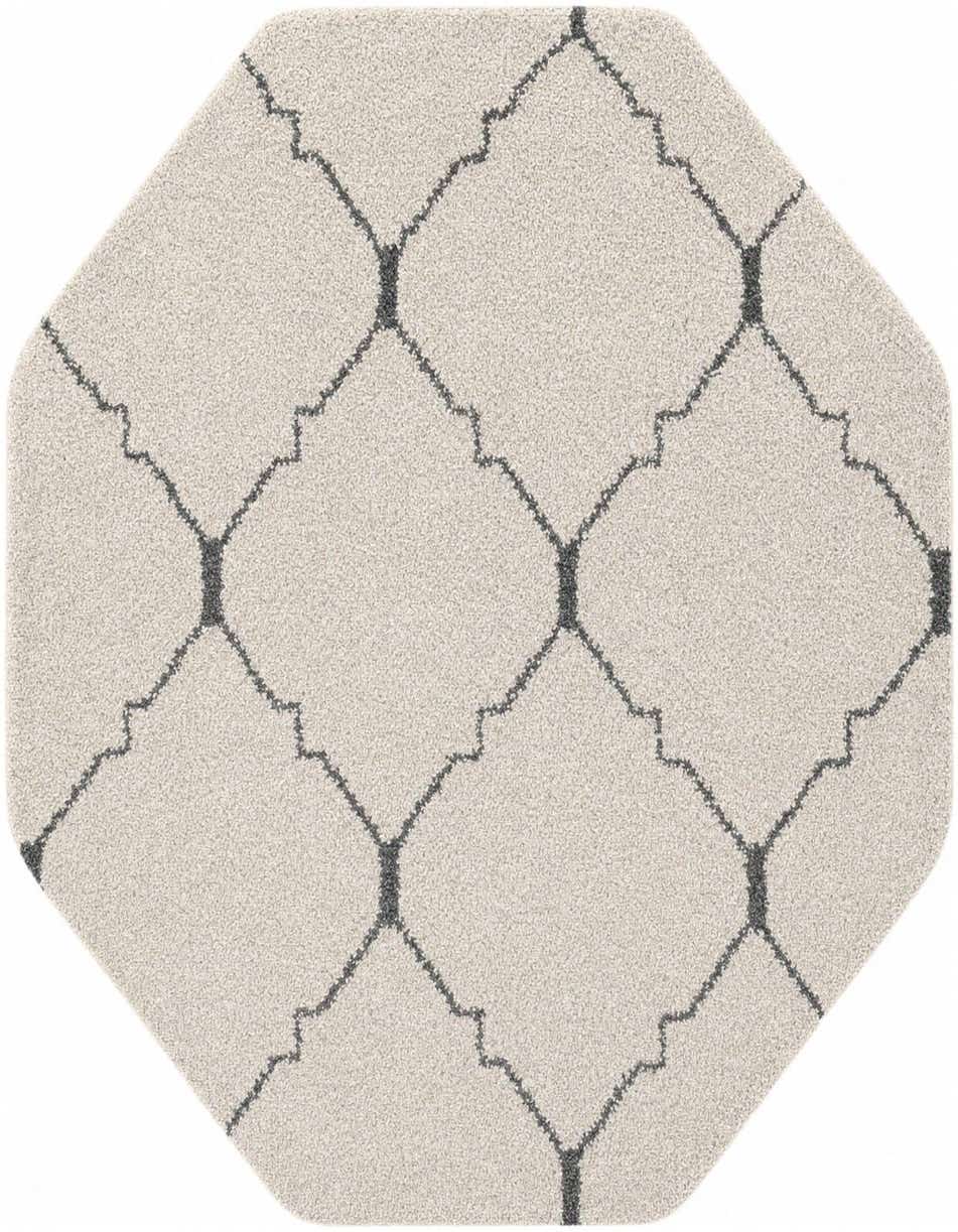 5' 3 x 5' 3 Moroccan Shag Octagon Rug