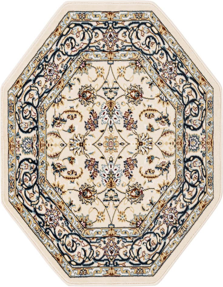 Detail image of 3' x 3' Nain Design Octagon Rug