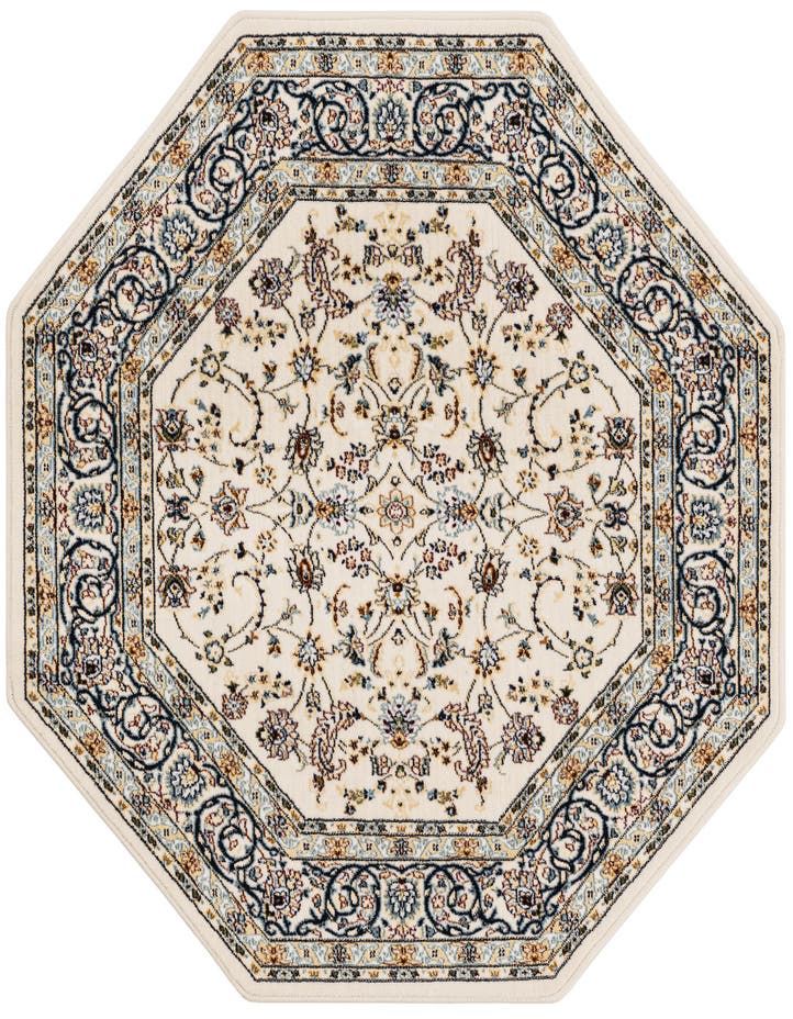  4' x 4' Nain Design Octagon Rug