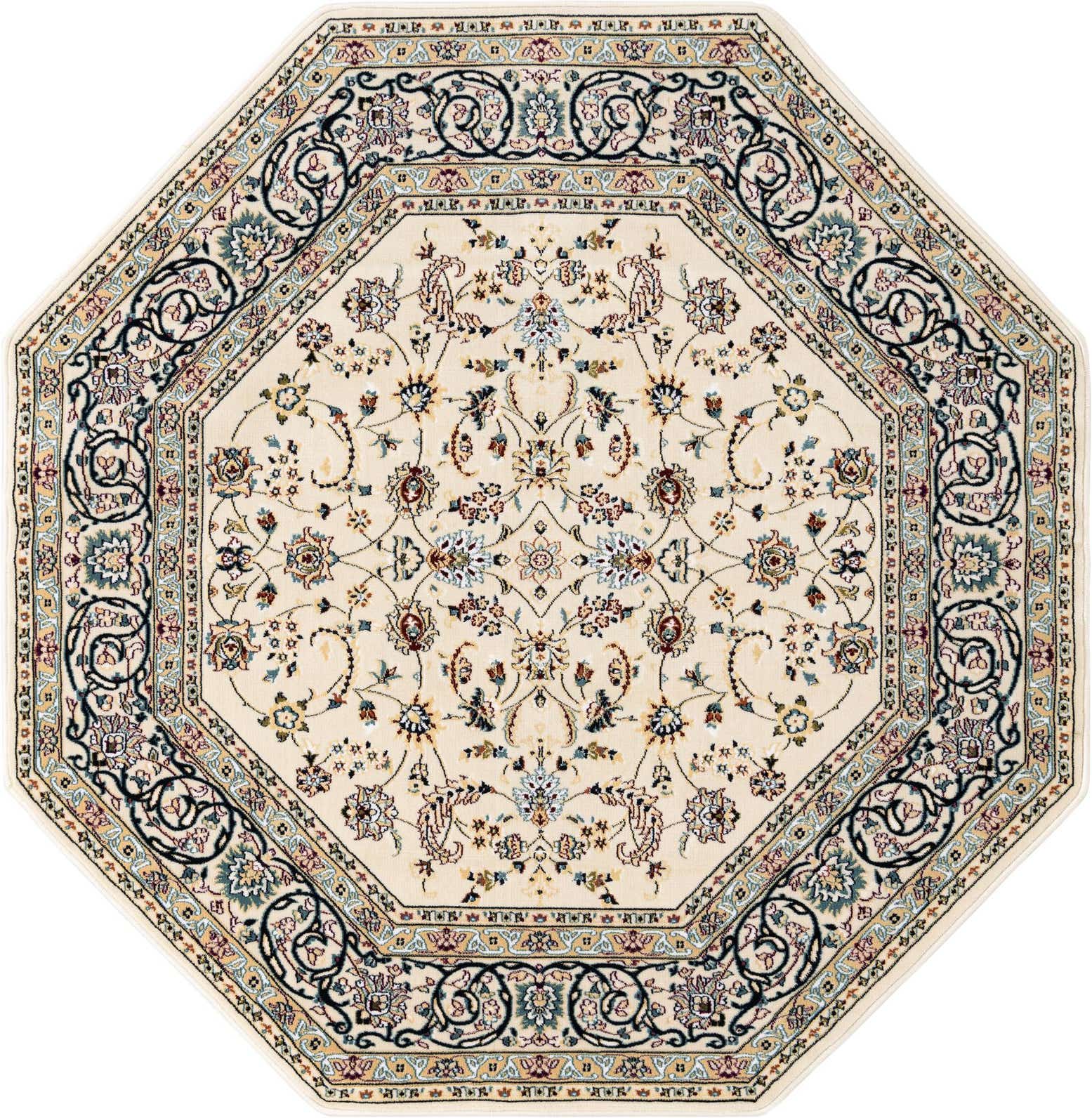 6' x 6' Nain Design Octagon Rug