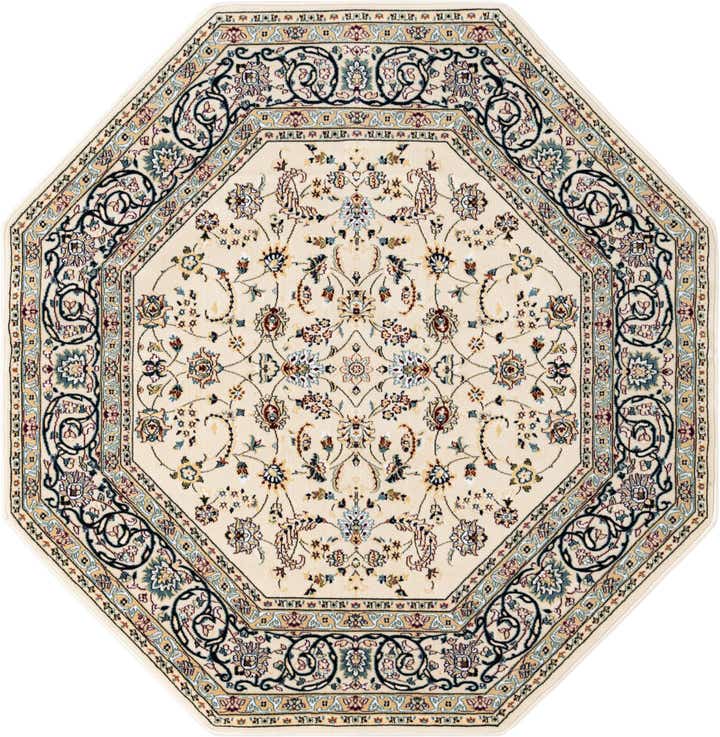 6' x 6' Nain Design Octagon Rug