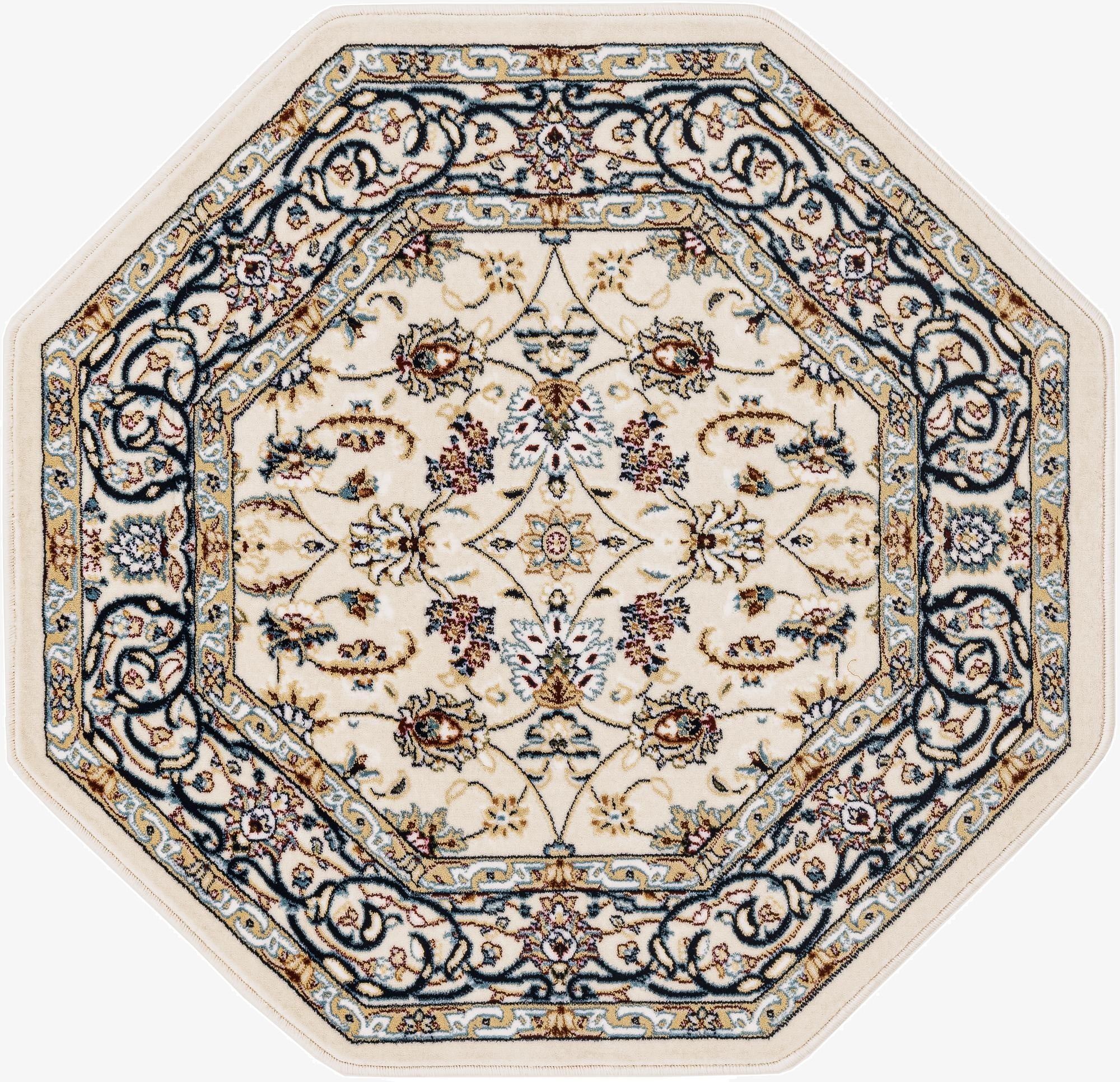 3' x 3' Nain Design Octagon Rug