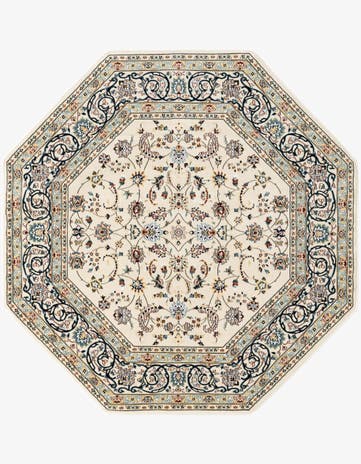 6' x 6' Nain Design Octagon Rug